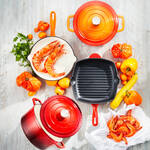 Produktbild f�r 'Kochgeschirr-Set aus Gusseisen - Br�ter, Brat- und Grillpfanne, 2 Farben'