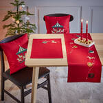 Produktbild f�r 'Weihnachtlich besticktes Woll-Tischset'