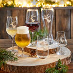 Produktbild fr 'Erstklassige Kristall-Spirituosenglser mit alpinem Hirsch-Dekor'