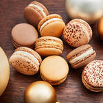 Produktbild fr ' Gefllte weihnachtliche Macaron Mandelbaisers'