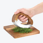 Produktbild fr 'Wiegemesser mit Schneidbrett - hocheffizient & przise'