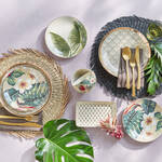 Produktbild fr 'Karibisch inspirierte Essteller mit Palmendekor'