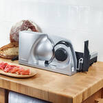 Produktbild fr 'Hochwertige Ganzmetall Elektro-Schneidemaschine passt platzsparend ins Schubfach'