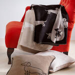 Produktbild f�r 'Dackel-Kuscheldecke aus softem Baumwollmix - 2 Farben'