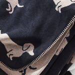 Produktbild f�r 'Dackel-Kuscheldecke aus softem Baumwollmix - 2 Farben'