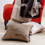 Produktbild f�r 'Dackel-Kissen mit Paspel - 2 Farben'