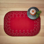 Produktbild fr 'Edles Satin-Tischset mit kunstvoller Glanz-Stickerei'