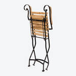 Produktbild fr 'Klappbarer Gartenstuhl aus wetterbestndigem Eisen und Teak'