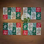 Produktbild fr '4er-Set Gobelin-Tischsets Winterblten - 32 x 48 cm'