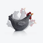 Produktbild f�r 'Originelle Deko-H�hner in aufwendigem Craquel� &ndash; handbemalt'