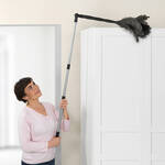 Produktbild f�r 'Teleskop-Strau�enfeder- Staubwedel zieht durch Elektrostatik Staub magisch an'