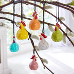 Produktbild f�r 'Einzigartige H�hner-Anh�nger f�r fr�hliche Osterdekorationen'