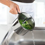 Produktbild fr 'Edelstahl-Kochtopf mit Abgiedeckel -  16 cm, 2,4 l Inhalt'