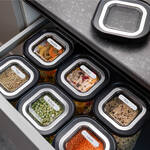 Produktbild fr 'Stilvolles Klarsichtdeckel-Vorratsglas: Lebensmittel sicher und platzsparend aufbewahren'