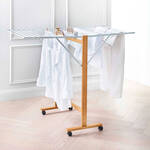 Produktbild f�r 'Holz-W�schest�nder klappbar - 13 m Trockenl�nge, 2 klappbare Fl�gel, B/H/T ca. 126/105/67 cm'