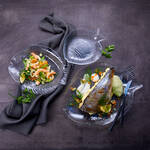 Produktbild fr 'Auf eleganten Glastellern feine Gericht edel prsentieren'