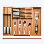 Produktbild fr 'Ausziehbarer Besteckeinsatz mit individuell platzierbaren Messerblcken'