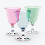 Produktbild fr 'Farbige Kristall-Wasserglser in exquisiter Tulpenform'