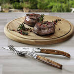 Produktbild fr 'Laguiole-Besteck mit kostbarem Olivenholzgriff'