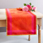 Produktbild f�r 'Floraler Tischl�ufer in starken Kontrastfarben, Tischw�sche, Tischband'