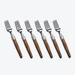 Produktbild fr 'Gabel: Laguiole-Besteck mit kostbarem Olivenholzgriff'