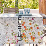 Produktbild f�r 'Leinen-Tischl�ufer Bl�mchen aus italienischer Manufaktur'