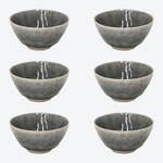 Produktbild fr 'Mediterrane Fayence: Suppen- und Salatschalen verzaubern mit einem edlen Grau'