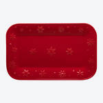 Produktbild fr 'Stilvolles Weihnachtsgeschirr mit Schneeflocken Reliefdekor: Servierplatte'