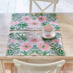 Produktbild fr 'Tischsets: Schwedische Blumen-Tischwsche aus hochwertiger Bio-Baumwolle'