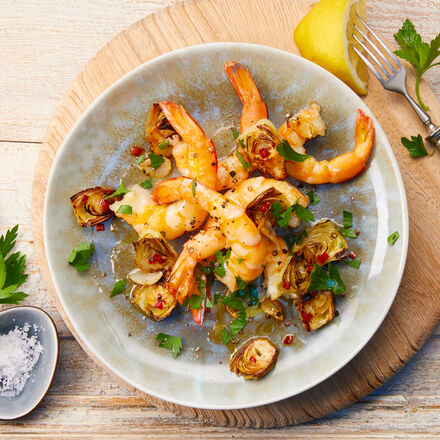 Produktbild fr '  Artischocken mit Garnelen'