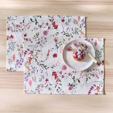 Produktbild fr '2er-Set Matelass-Tischsets mit Digitaldruck - 2 Stck, 35 x 50 cm'