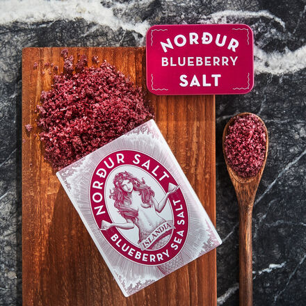 Produktbild fr 'Arktisches Meersalz aus Island - mit wilder Blaubeere, 100 g'