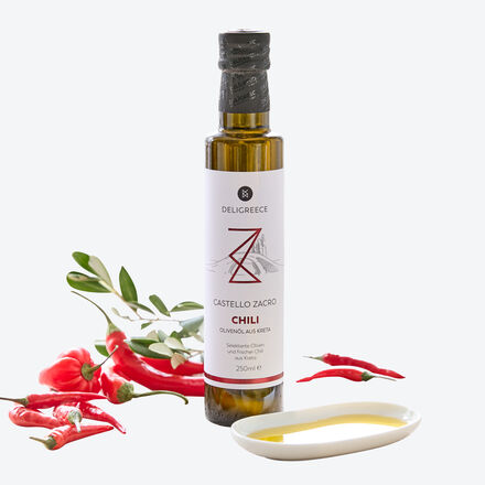 Produktbild f�r 'Chili-Oliven�l extra nativ - aus Jahrgangsoliven, 250 ml'
