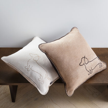 Produktbild f�r 'Dackel-Kissen mit Paspel - 2 Farben'