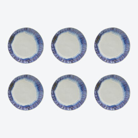 Produktbild f�r 'Dekorative Fayence-Teller f�r Dessert oder Salat aus portugiesischer Manufaktur'