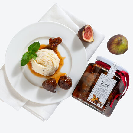 Produktbild fr 'Eingelegte sizilianische Frchte Feige-Marsala - 450 g'