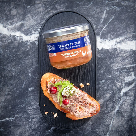 Produktbild fr 'Franzsische Fasanenterrine mit Rosinen - 180 g'