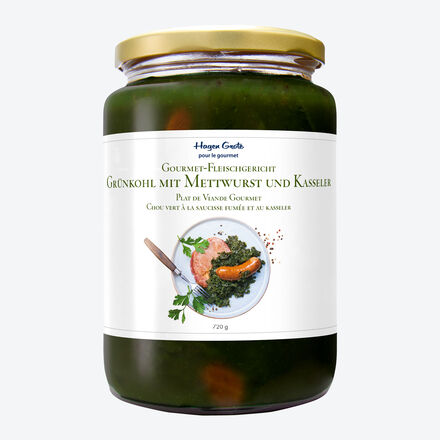 Produktbild fr 'Hagen Grote Gourmet-Klassiker: Grnkohl mit Mettwurst – servierfertig zubereitet'