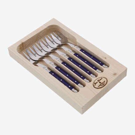 Produktbild fr 'Laguiole Kuchengabeln im 6er-Set – 18/10-Edelstahl'