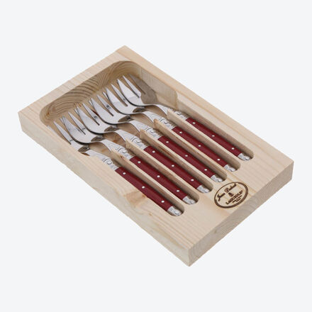 Produktbild fr 'Laguiole Kuchengabeln im 6er-Set – 18/10-Edelstahl'