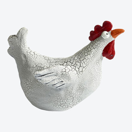 Produktbild f�r 'Originelle Deko-H�hner in aufwendigem Craquel� &ndash; handbemalt'