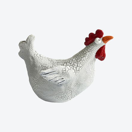 Produktbild f�r 'Originelle Deko-H�hner in aufwendigem Craquel� &ndash; handbemalt'
