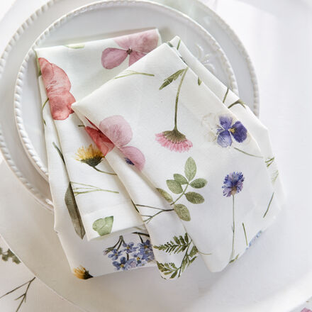 Produktbild f�r 'Servietten mit fr�hlichem Weidenblumen-Motiv'