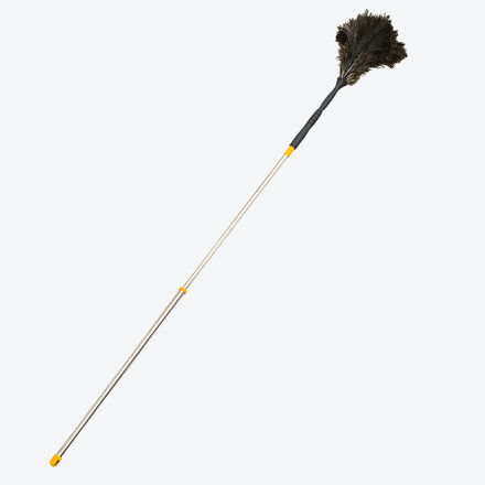 Produktbild f�r 'Teleskop-Strau�enfeder- Staubwedel zieht durch Elektrostatik Staub magisch an'