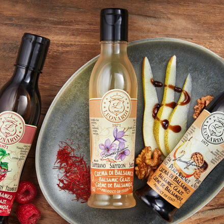 Produktbild fr 'Weie Balsamico-Creme mit Safran - 200 ml'