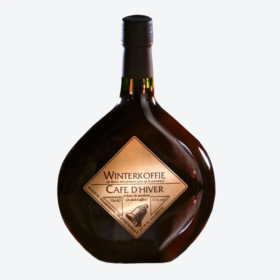 Flasche Winterkoffie Caf&eacute; d&rsquo;Hiver Lik&ouml;r, aromatischer Kaffeelik&ouml;r f&uuml;r winterliche Genussmomente
